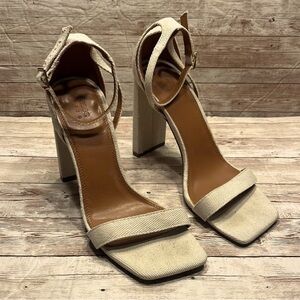 ASOS Cream Strappy Stiletto Heels
